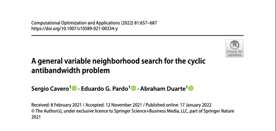 A general variable neighborhood search for Cyclic Antibandwidth Problem